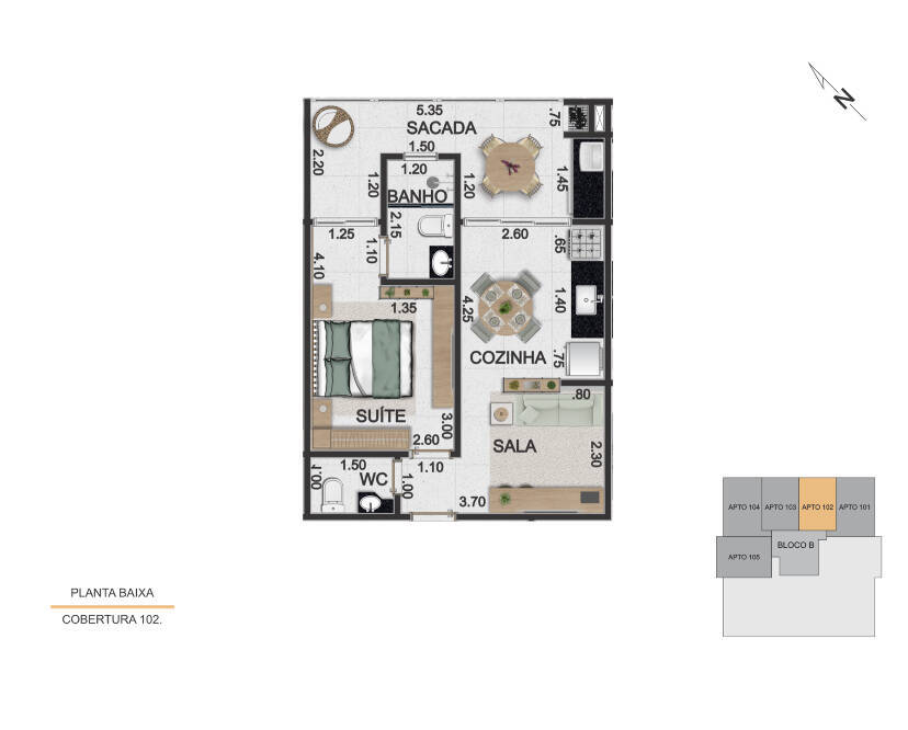 Apartamento à venda com 1 quarto, 50m² - Foto 21