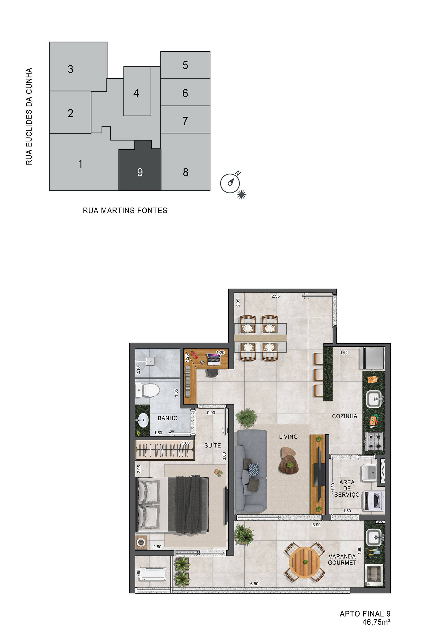 Apartamento à venda com 1 quarto, 31m² - Foto 6